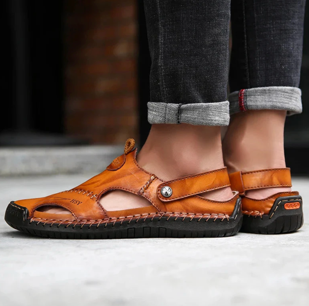 Vantorini Orthopedic Leather Sandals