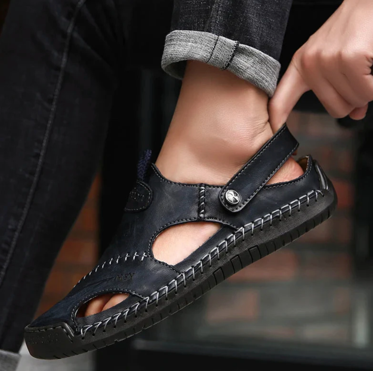 Vantorini Orthopedic Leather Sandals