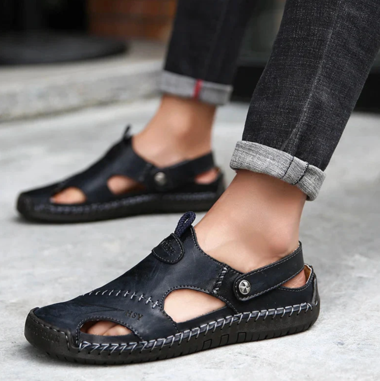 Vantorini Orthopedic Leather Sandals