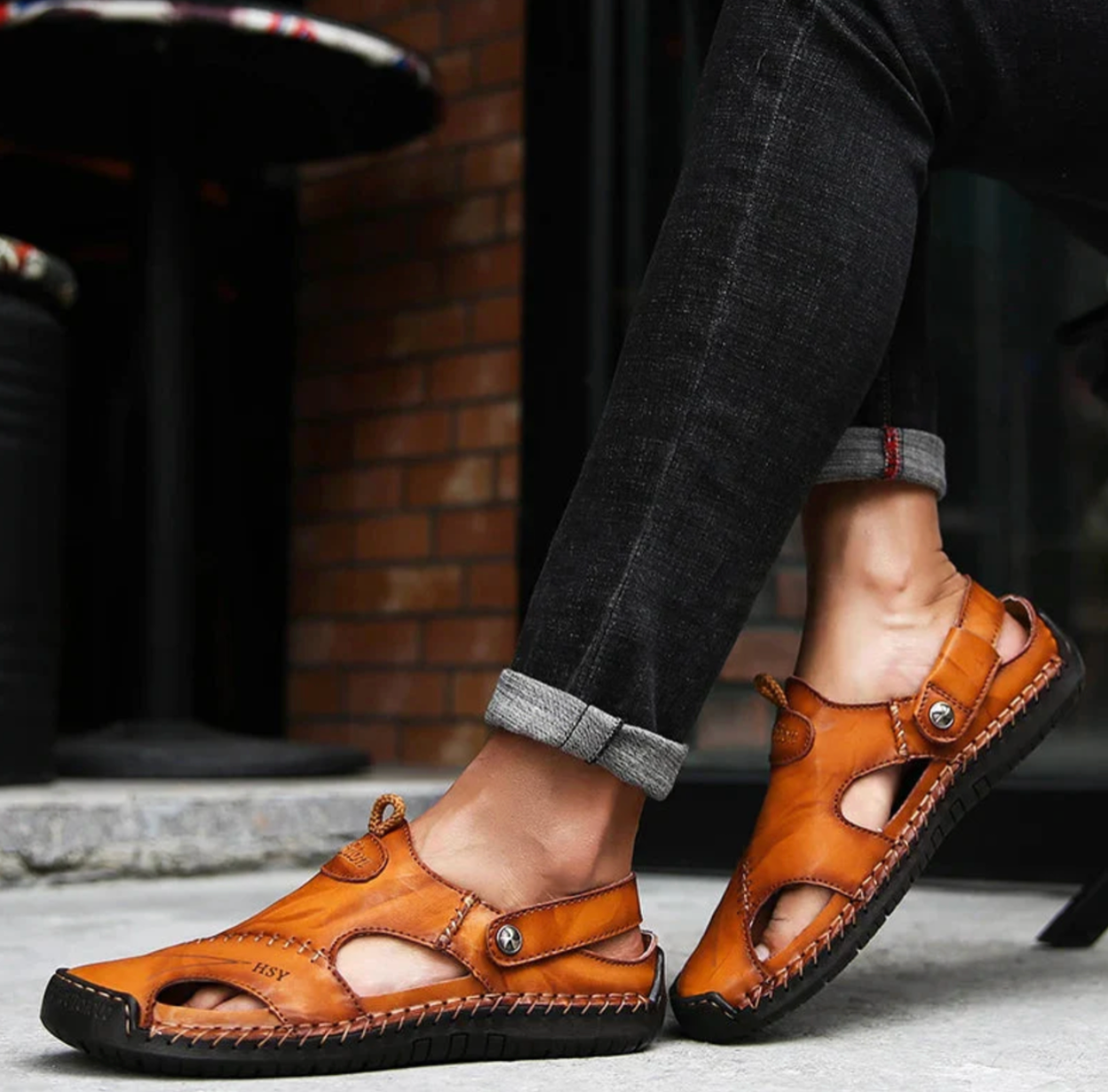 Vantorini Orthopedic Leather Sandals