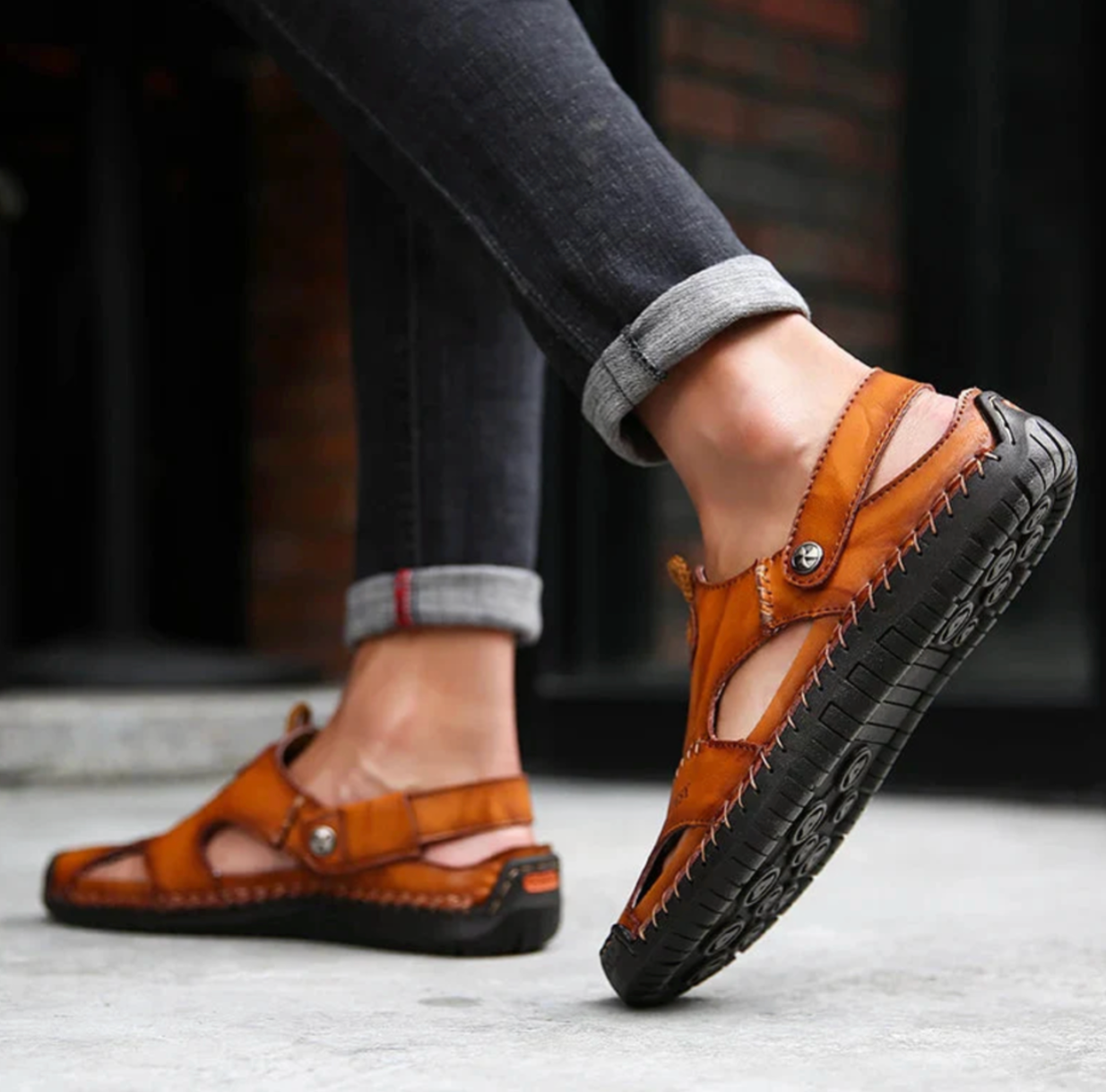 Vantorini Orthopedic Leather Sandals
