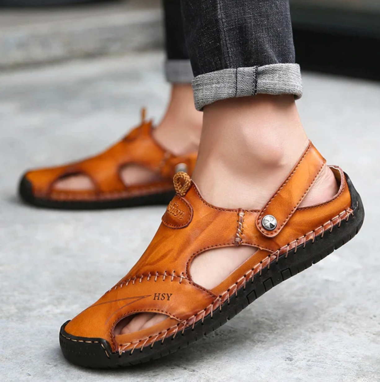 Vantorini Voyager Leather Sandals